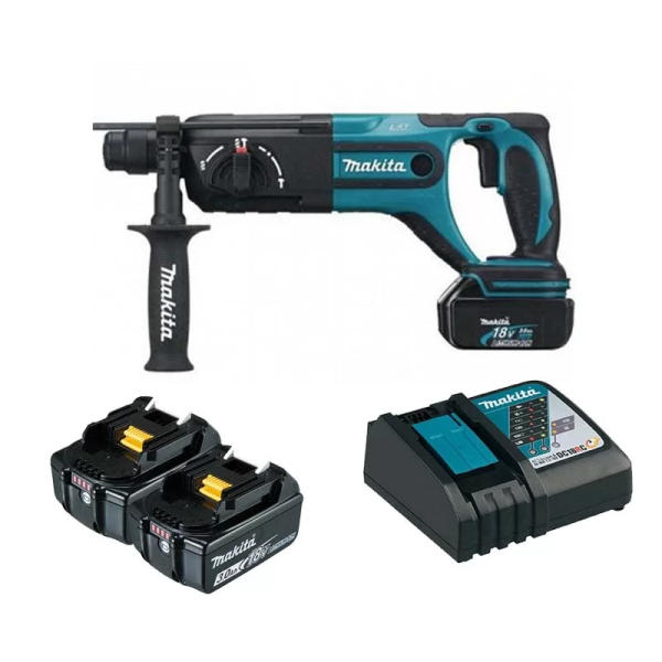 Makita DHR241RFE Máy khoan bê tông 3 chức năng dùng pin (kèm 02 pin 3.0 + sạc nhanh)