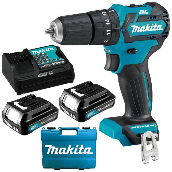 Makita HP332DSAE Máy khoan búa, vặn vít dùng pin(bl) (kèm 02 pin 2.0 + sạc)