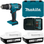 Makita HP347DWE Máy khoan búa, vặn vít dùng pin (kèm 02 pin 1.5ah + sạc)