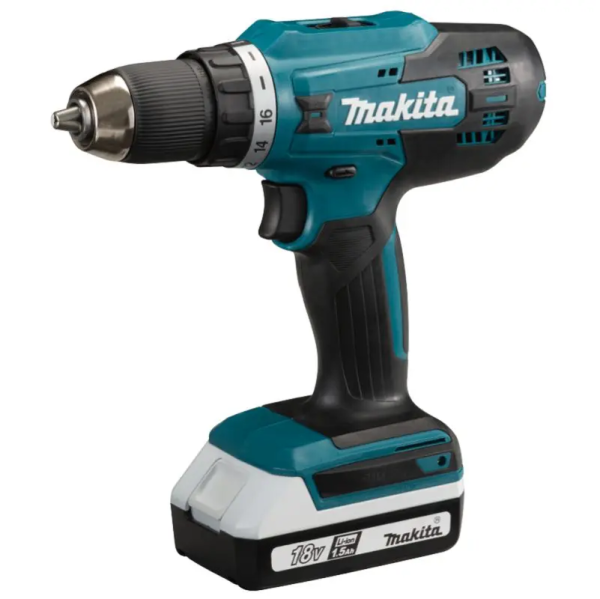 Makita DF488D002 Máy khoan và vặn vít dùng pin(bl1815g*2+ (kèm 02 pin + sạc)