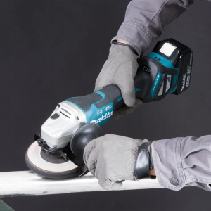 Makita DGA518RTE Máy mài góc dùng pin(125mm/công tắc bóp/ (kèm 02 pin 5.0 + sạc nhanh)