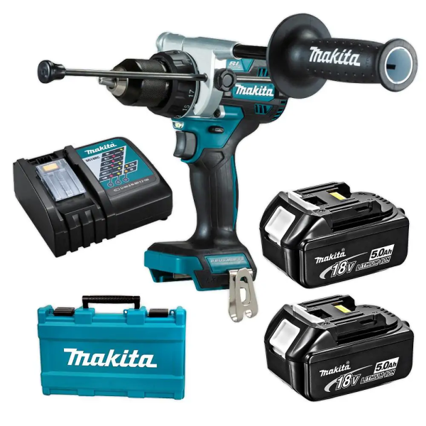 Makita DHP486RTE Máy khoan búa và vặn vít dùng pin(bl)(18 (kèm 02 pin 5.0 + sạc nhanh)