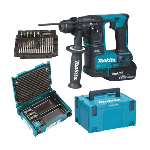 Makita DHR171FJX1 Máy khoan bê tông dùng pin(chuôi gài (kèm 02 pin 3.0+ sạc)