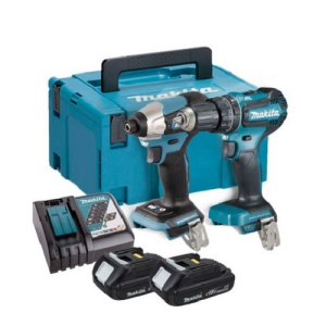 Makita DLX2189T Bộ sản phẩm(ddf484+dtd153+bl1850b*2+ dc18rc)