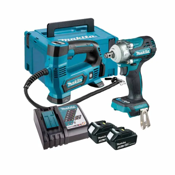 Makita DLX2424JX1 Bộ sản phẩm(dmp180+dtw300+bl1850b*2