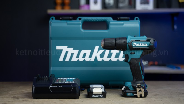 Makita HP333DSAE Máy khoan búa và vặn vít dùng pin(12v ma (kèm 02 pin 2.0 + sạc)