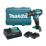 Makita HP333DSAE Máy khoan búa và vặn vít dùng pin(12v ma (kèm 02 pin 2.0 + sạc)