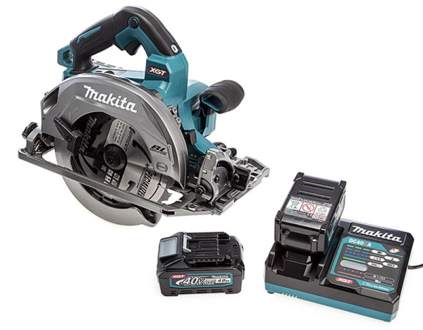 Makita HS004GM201 Máy cưa đĩa dùng pin190mm/ (kèm 02 pin 4.0ah + sạc nhanh)