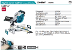 LS0816F Máy cưa đa góc trượt 1200W Makita (216mm)