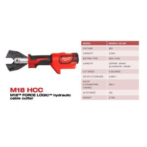 Máy cắt cáp đồng nhôm Milwaukee M18 HCC-0C